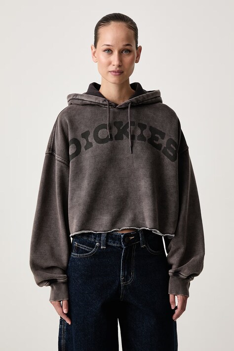 Dickies Bluza z kapturem damska z bawełną czarna DK0A8E51BLK1