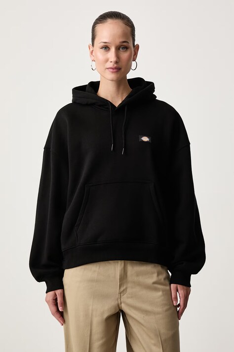 Dickies Bluza z kapturem damska z bawełną czarna DK0A8E35BLK1