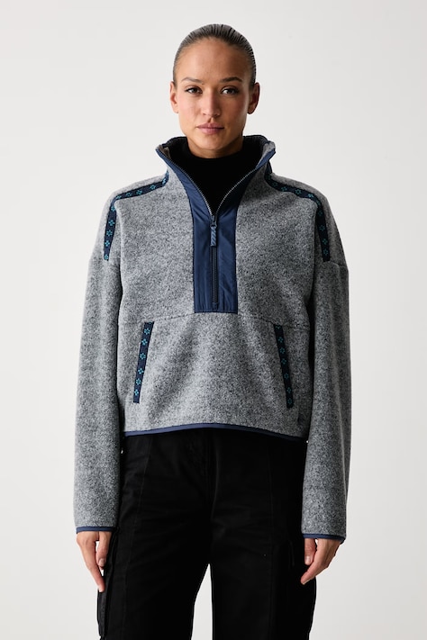 Smartwool Bluza sportowa damska z wełną merino szara SW003188R461
