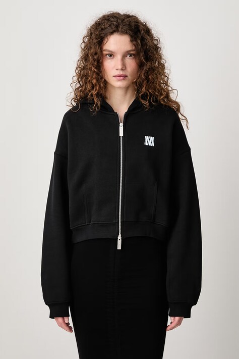 WRSTBHVR ERIA V3 bluza rozpinana z kapturem z bawełną damska czarna W2226TT