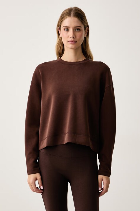Casall Bluza sportowa damska z modalem brązowa 25210