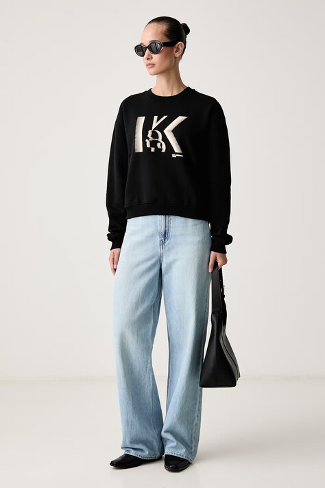 Karl Lagerfeld Jeans кофта жіноча бавовняна — AW26-BLDZ72, чорний — фото 2