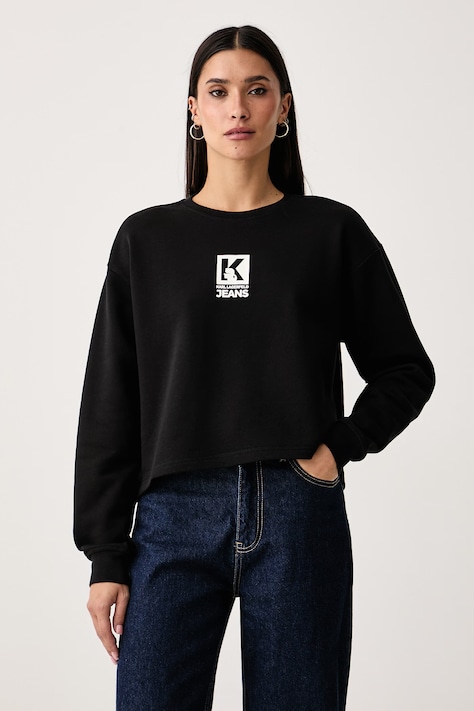 Karl Lagerfeld Jeans Bluza damska bawełniana czarna B4W20026