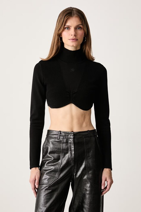 Karl Lagerfeld Bluza rozpinana z kapturem damska beżowa B4W44016
