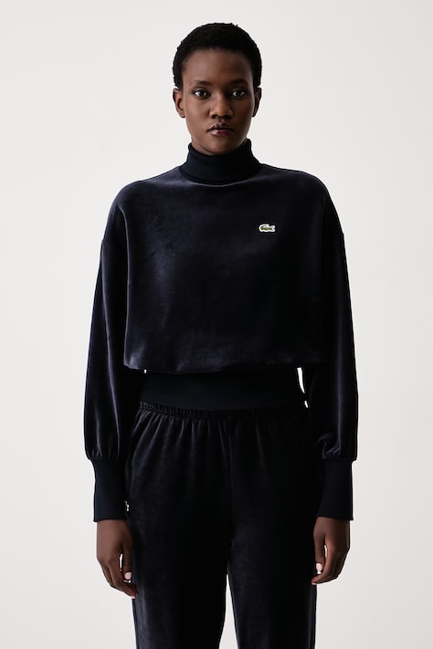 Lacoste Bluza damska z bawełną granatowa SF9294