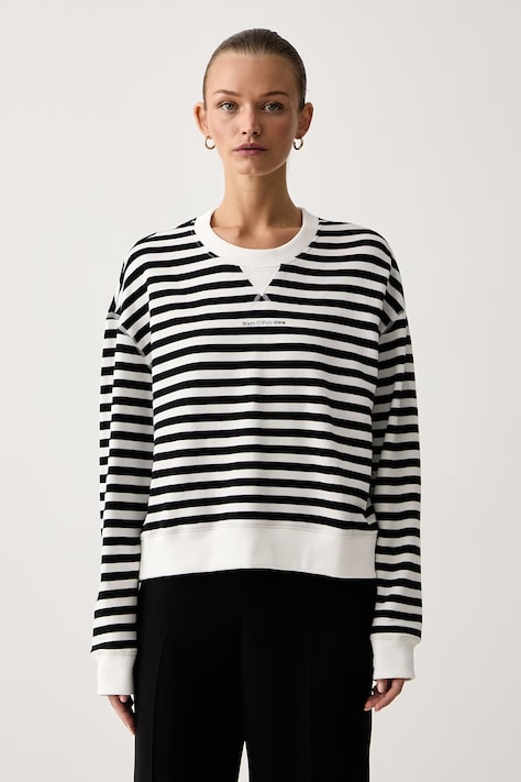 Marc O'Polo Bluza oversize damska bawełniana czarna 5000007952