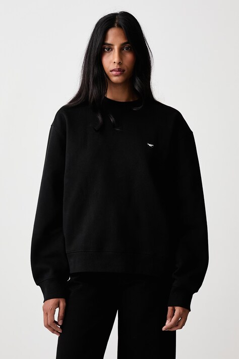 Carhartt WIP Small Heart Patch Sweat bluza z bawełną damska czarna I037150