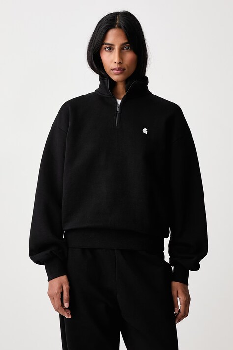 Carhartt WIP Casey High Neck Sweat bluza bawełniana damska czarna I037148
