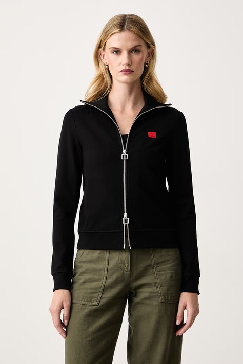 Max&Co. Bluza damska z wiskozą TARGA czarna 2626926013200