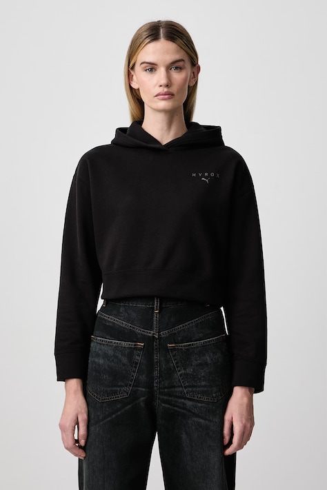Puma Felpa con cappuccio da donna con cotone Hyrox nera 528790