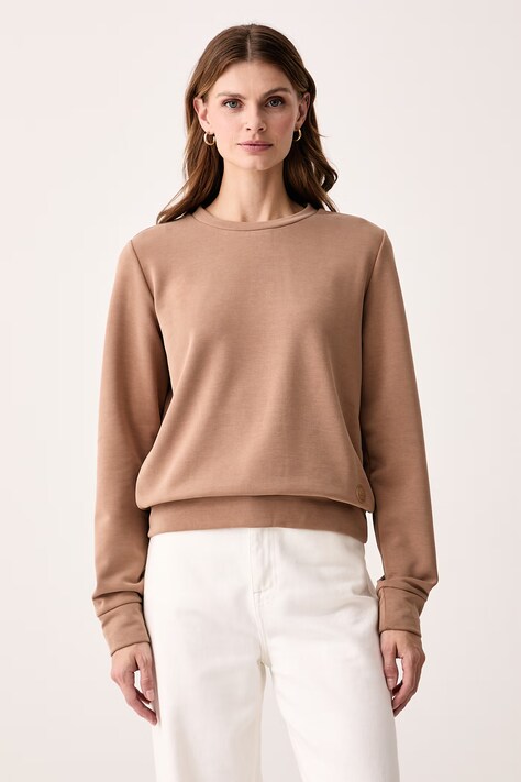 Colmar Bluza damska z modalem brązowa 92000000.3JK