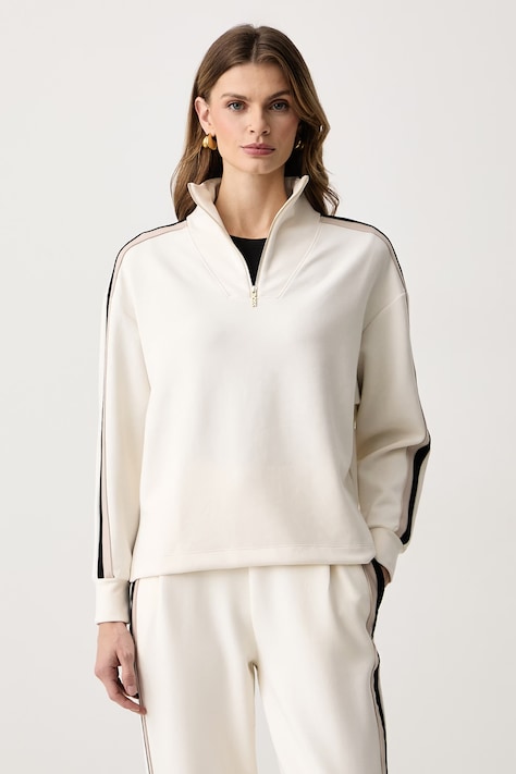 BOSS Bluza damska z modalem Mirage_Sweatshirt HZ beżowa 50571024