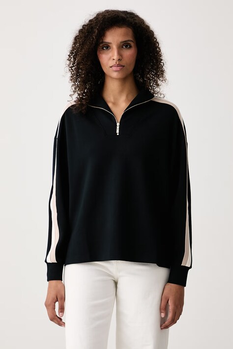 BOSS Bluza damska z modalem Mirage_Sweatshirt HZ czarna 50571024