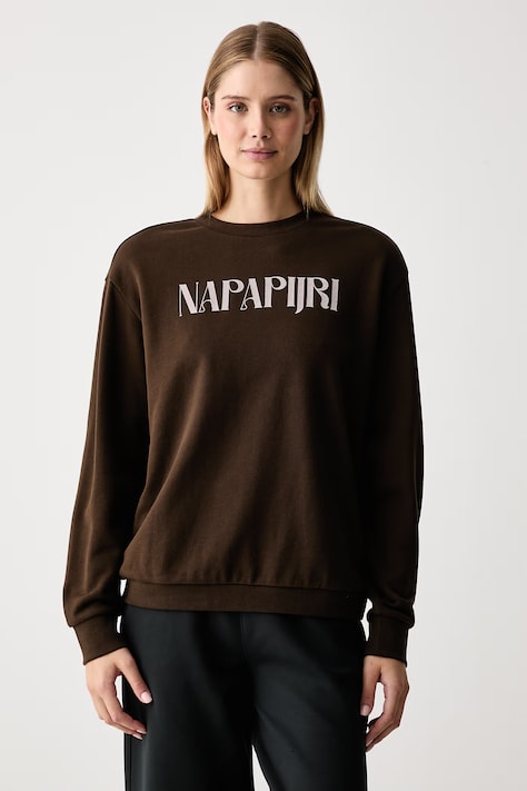 Napapijri Bluza damska bawełniana Bliss brązowa NP0A8BJOWT31