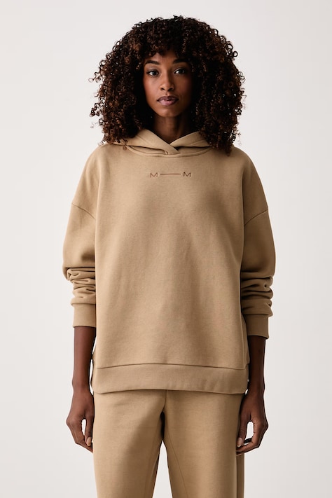 MM by Max Mara mikina s kapucňou dámska s bavlnou MMLMITICO béžová 2626926058600