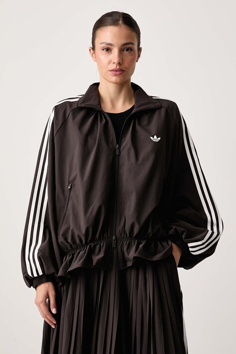 adidas Originals Μπλούζα με κουμπιά Γυναικεία Advanced Archive καφέ LG3960