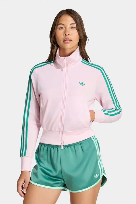 adidas Originals Hanorac cu glugă pentru femei Firebird Classic roz KY0885