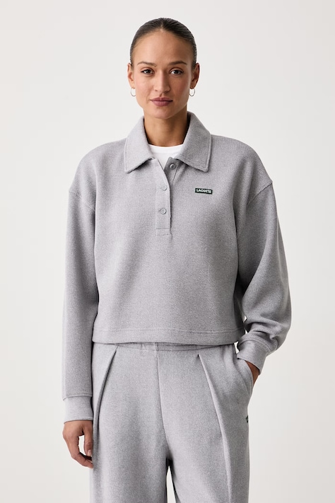Lacoste Bluza damska z bawełną szara SF8368