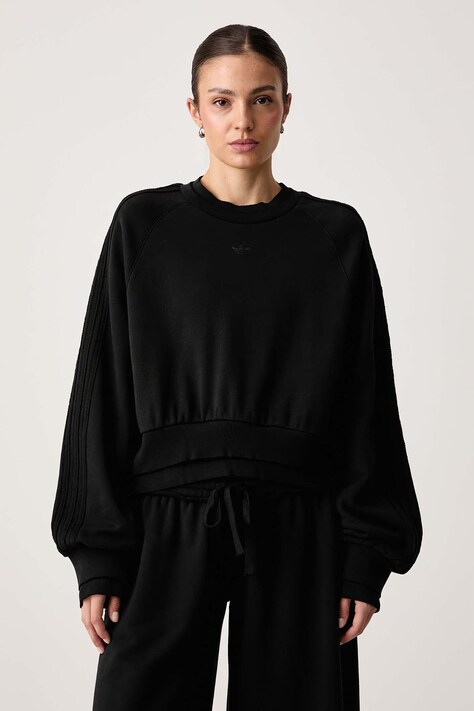 adidas Originals Bluza damska bawełniana Winterized Double czarna KS9231