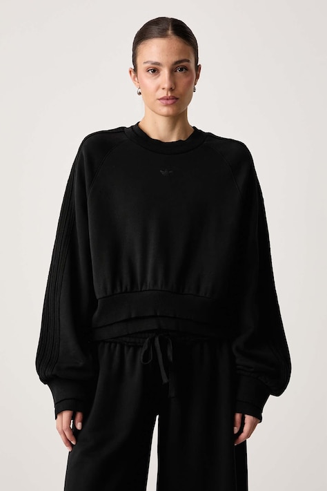 adidas Originals Bluza damska bawełniana Winterized Double czarna KS9231