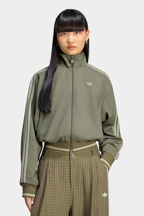 adidas Originals Bluza rozpinana damska Firebird zielona KR7075