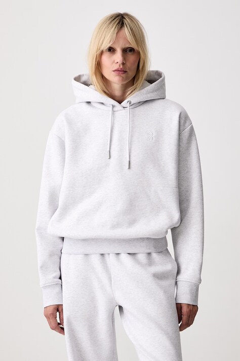 On Club Collective bluza z kapturem damska z bawełną szara 1WG11081756