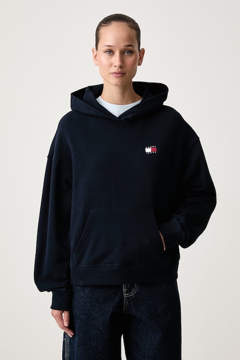 Tommy Jeans Jopica ženska bombažna mornarsko modra DW0DW23402