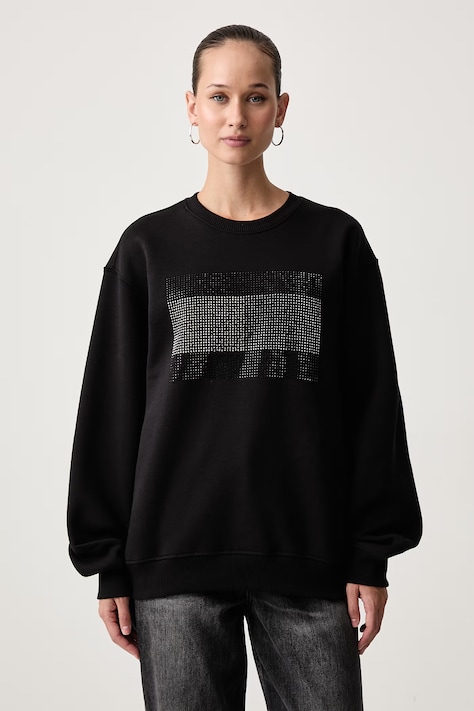 Tommy Jeans Dukserica za žene s pamukom crna DW0DW23579