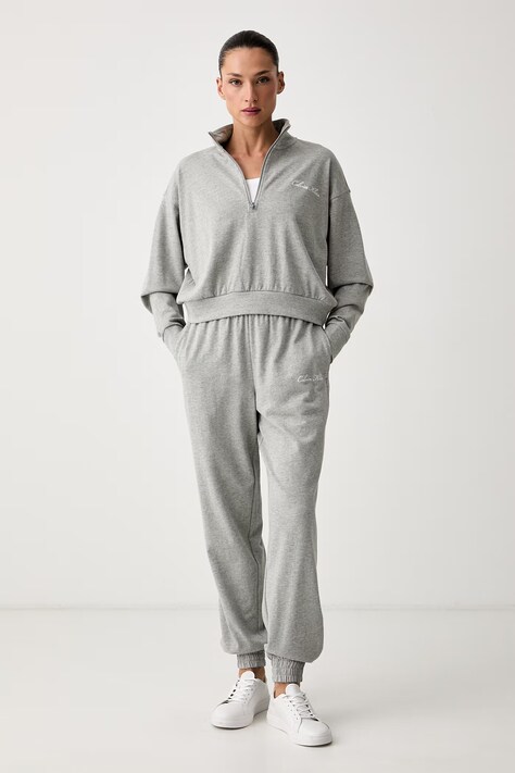 Calvin Klein Underwear bluza damska bawełniana szara LV00QS7685
