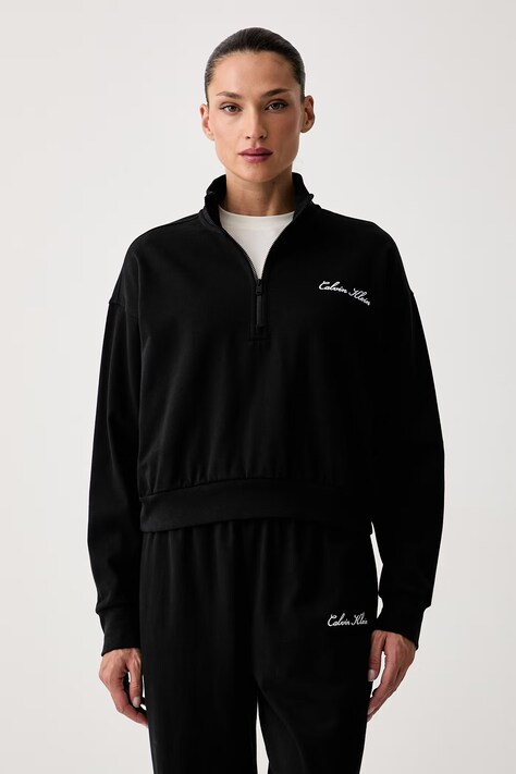Calvin Klein Underwear bluza damska bawełniana czarna LV00QS7685