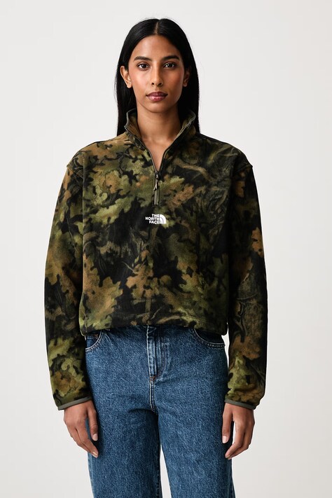 The North Face Pulover ženski flis Novelty zelen NF0A8JK9T2Z1