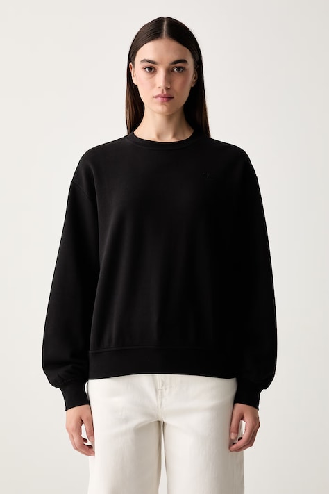 Calvin Klein Jeans bluza damska bawełniana czarna LV047F223G