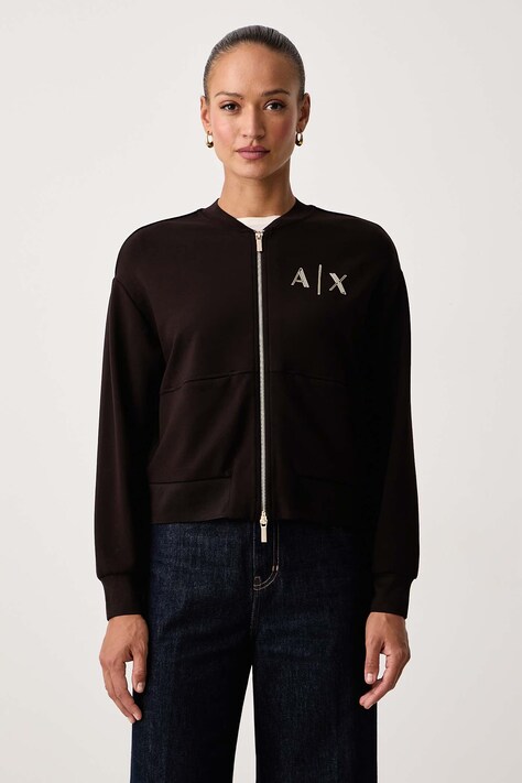Armani Exchange Jopica ženska z viskozo rjava XW002670 AF24068