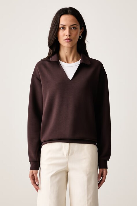 United Colors of Benetton Суичър дамски с модал кафяв 3QAFD301G