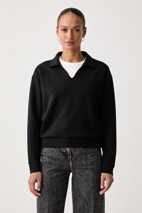 United Colors of Benetton Pulover ženski z modalom črn 3QAFD301G