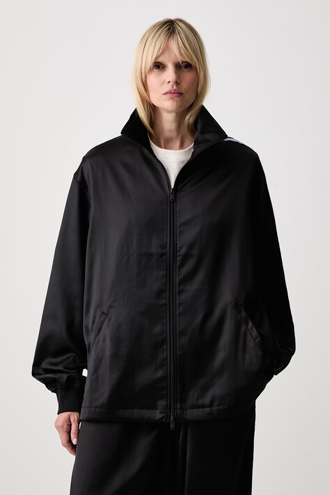 Y-3 GRD 3S SATIN TT zip-up sweatshirt Women's black KW9617