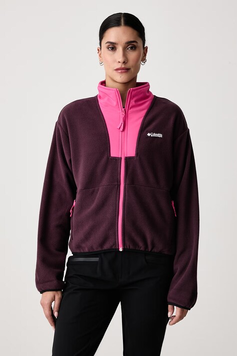 Columbia Bluza rozpinana damska polarowa Sequoia Grove bordowa 2173801