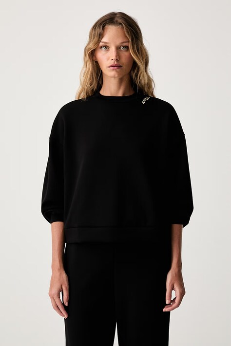 Armani Exchange pulover ženski črn XW002853 AF16111