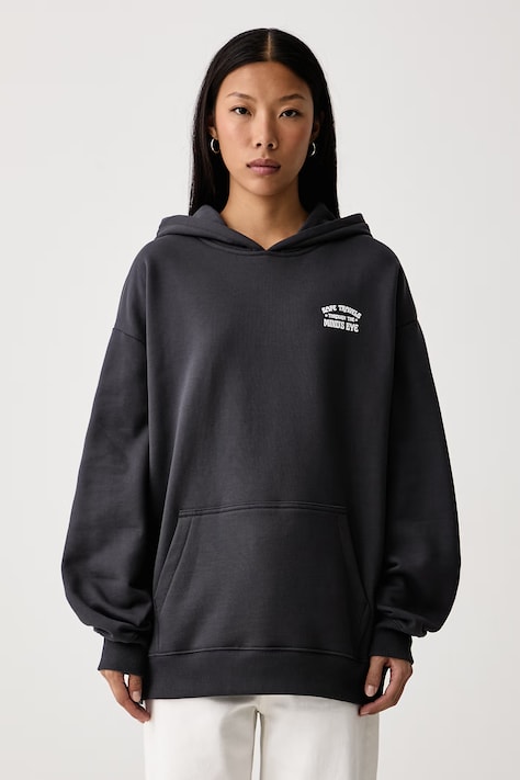 Vans Dukserica sa kapuljačom za žene od pamuka siva VN0011MUH911
