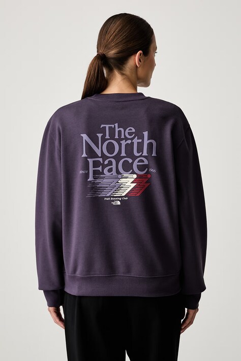 The North Face μπλούζα oversize γυναικεία με βαμβάκι Retro μωβ NF0A8JAUG5O1
