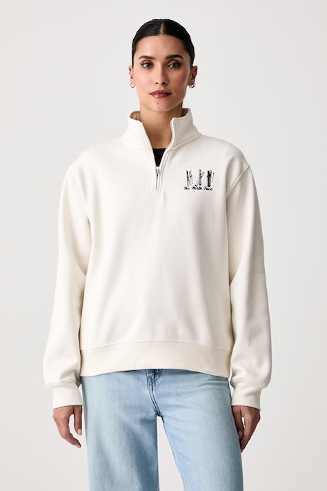 The North Face Bluza damska z bawełną Ski Embro beżowa NF0A8JAQQLI1