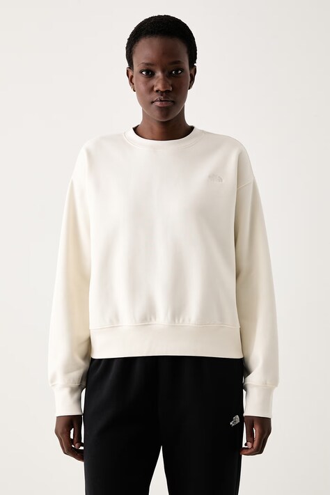The North Face Bluza oversize damska z bawełną Essential beżowa NF0A8HBY3IE1