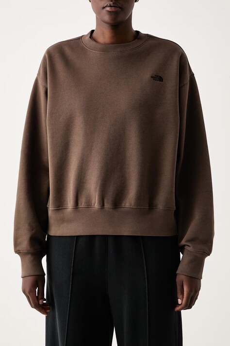 The North Face Μπλούζα oversize γυναικεία με βαμβάκι Essential καφέ NF0A8HBY1OI1