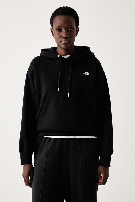 The North Face Μπλούζα με κουκούλα γυναικεία με βαμβάκι Essential μαύρη NF0A8HBXJK31
