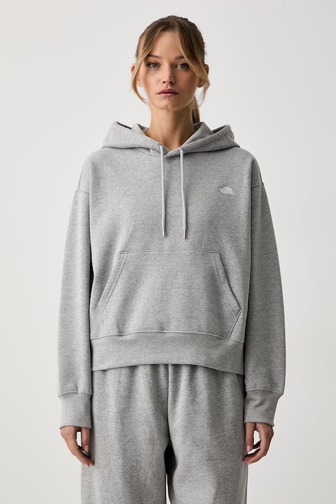 The North Face dukserica sa kapuljačom ženska s pamukom Essential siva NF0A8HBXCQO1