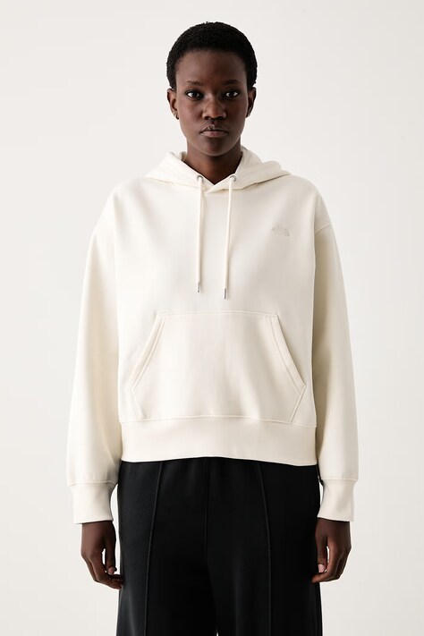 The North Face Bluza z kapturem damska z bawełną Essential beżowa NF0A8HBX3IE1
