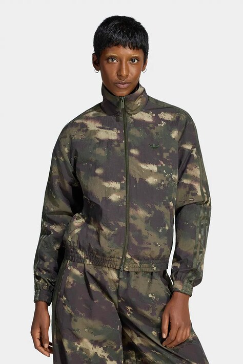 adidas Originals Bluza rozpinana damska Camouflage zielona LE8294