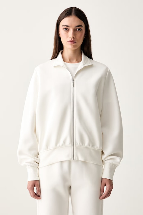 MM by Max Mara bluza rozpinana damska z bawełną MMLVOLUME biała 2626926037600