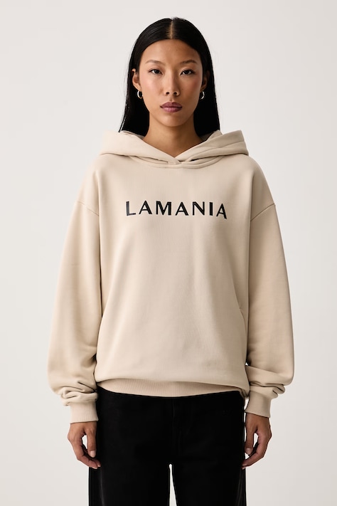 La Mania Bluza damska z bawełną EVERY beżowa EVERY