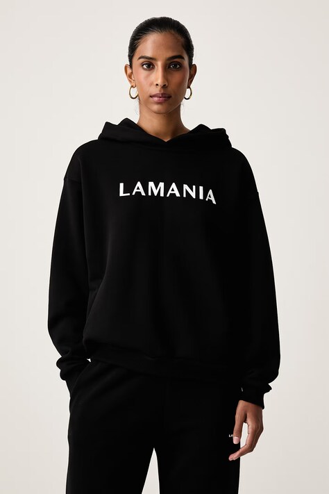 La Mania Bluza damska z bawełną EVERY czarna EVERY